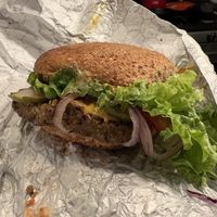 Nut and seed burger   at Briar Patch Co-op Community Market in Grass Valley