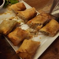 Spring rolls at Cocoon Day Club in Seminyak