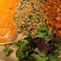 Vegan sampler at Enjera in Arlington