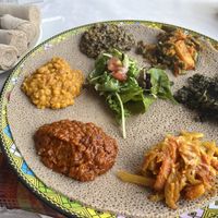 Veggie platter   at Enjera in Arlington