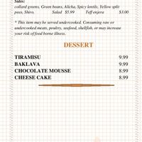 Vegan sampler  at Enjera in Arlington