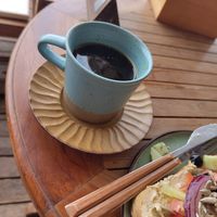 Hot Americano at Cactus  in Koh Tao