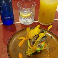 Stuffed avocado at Andino Gastrobar Huelin in Malaga