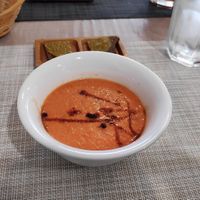 Gaspacho tomate at Ah! La Belle Histoire in Concarneau