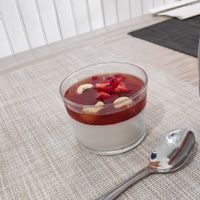 Panna cotta at Ah! La Belle Histoire in Concarneau