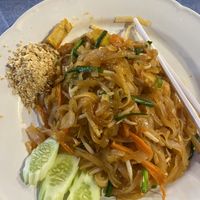 Tofu pad Thai with no egg (80 bhat)  at The Kitchen by Matoy in Krabi