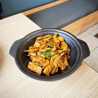 Triple Mushroom Tofu Pot at Peter Chang in Baltimore