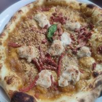 Amatriciana ? The one with bacon. at Meow Pizzeria Verde in Innsbruck