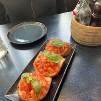 bruschetta   at Meow Pizzeria Verde in Innsbruck