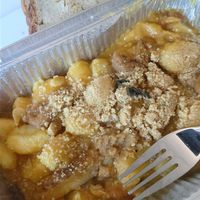 Delivery on Friday for my lunch at work:  gnocchi!!! So delicious!!! at Meow Pizzeria Verde in Innsbruck