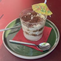 Tiramisu  at Meow Pizzeria Verde in Innsbruck