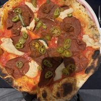 Vegan Red Hot Chili Pesto Pizza   at Meow Pizzeria Verde in Innsbruck