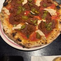 Vegan Red Hot Chili Pesto Pizza   at Meow Pizzeria Verde in Innsbruck