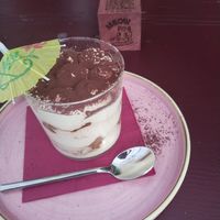 Tiramisu at Meow Pizzeria Verde in Innsbruck