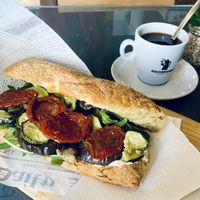 Vegan panini  at Think Farmer in Rome