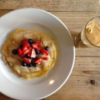 Vegan gluten free pancakes at Filmore and Union - Petergate in York