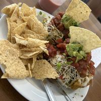 Breakfast special sub vegan cheese and tofu for eggs   at Tahoe Natural Cafe in Reno