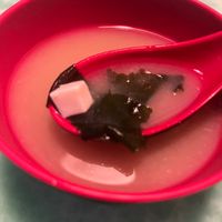 Miso soup at Sashimi Fusion in Jacksonville