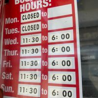 Hours at Fredo's Vegan Tacos in Tamarindo