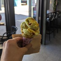Toffee Apple.         Hopefully it is only available for a limited time at East End Ice Creamery in Newcastle