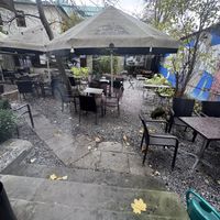 Outdoors space   at 2 Okna Cafe in Krakow
