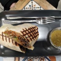 Chipotle "Chiken" Burrito (Vegan) at Narcos Food With Feelings in Bratislava