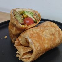 Falafel wrap at Planté  in Mexico City