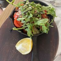 Baked bruschetta starter  at Artezzan  in Chester