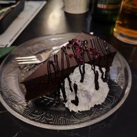 Vegan Chocolate Cake at Mačkafé in Bratislava