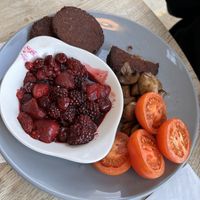Yesterdays version of a vegan breakfast, spot the changes 😂  at The Wharf at Foulridge in Colne
