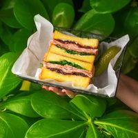 Vegan Wagyu sando! Such a unique experience! Such a burst of flavors!  at Replika in Dubai