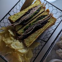 Vegan wagyu sando at Replika in Dubai