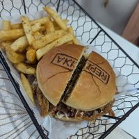 Texas burger at Replika in Dubai