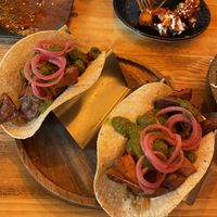 Sweet Potato Soft Tacos  at Black Mamba in Dundee