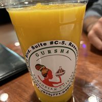 Mango drink  #Veganuary at Gursha Ethiopian Cuisine in Roseville
