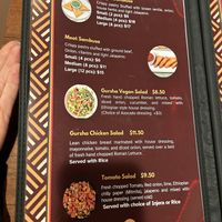 Menu  #Veganuary at Gursha Ethiopian Cuisine in Roseville