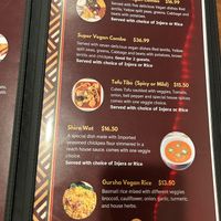 Menu  #Veganuary at Gursha Ethiopian Cuisine in Roseville