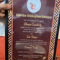   at Gursha Ethiopian Cuisine in Roseville