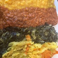 Fantastic Vegan combo  at Gursha Ethiopian Cuisine in Roseville