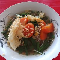 Hu tieu bowl at Quán Chay Ut Nguyên in Tay Ninh
