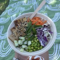 Poke bowl  at Lynch's Hub in Newcastle