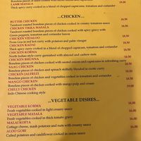 Vegetable Masala  at India Gate Restaurant & Bar in Dunedin