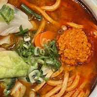 Large order of vegan udon  at Marugame Udon - Sawtelle in Los Angeles