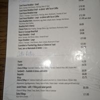 Menu pg2 at Court House Coffee Shop in Cardiff
