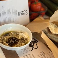  Vegan labneh  at Goli Restaurant in Budapest