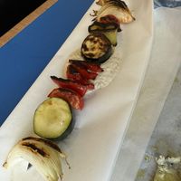 grilled summer vegetables  at Goli Restaurant in Budapest