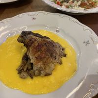 Oyster mushrooms   at Goli Restaurant in Budapest