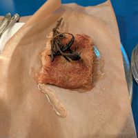 Knafeh at Goli Restaurant in Budapest