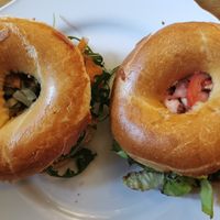 bagel at Moment in Prague