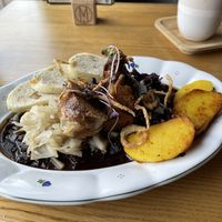 Vegan duck  at Moment in Prague